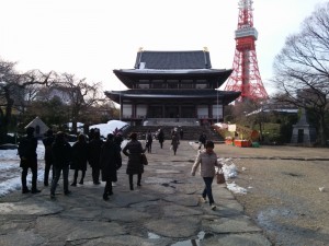 ...und im Hintergrund der Tokyo Tower