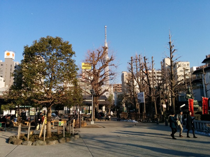 Weiter hinten sieht man den Skytree!