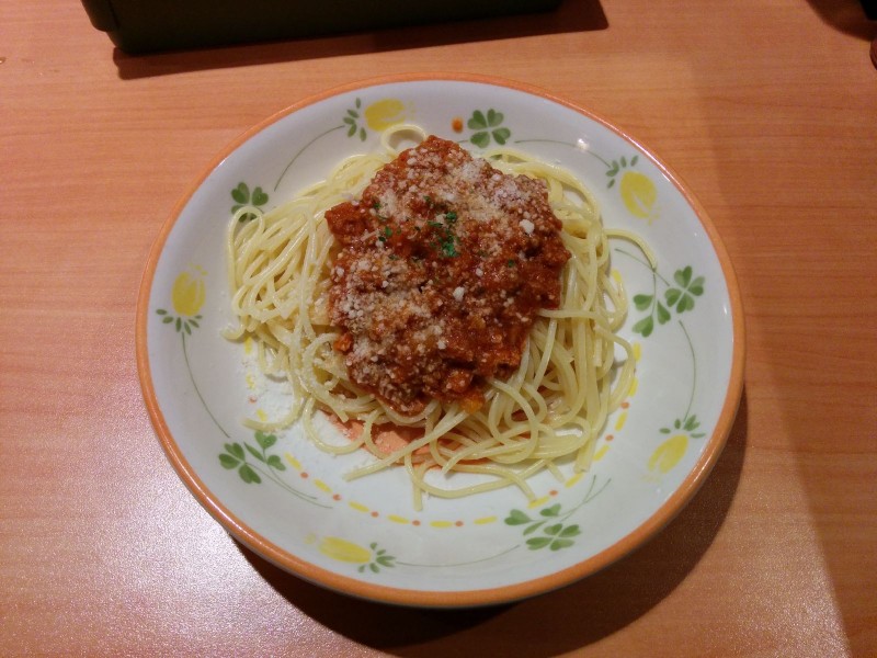Spaghetti Bolognese, war gut!