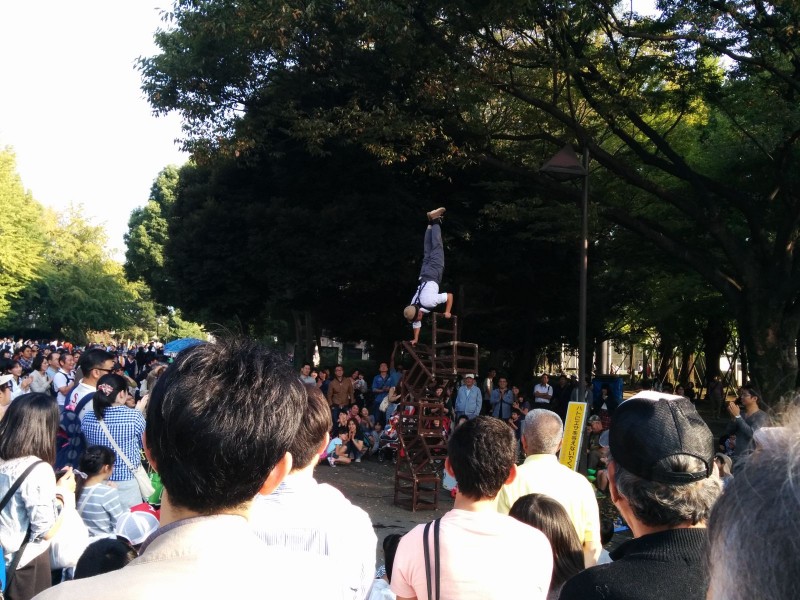 Künstler im Ueno Park.